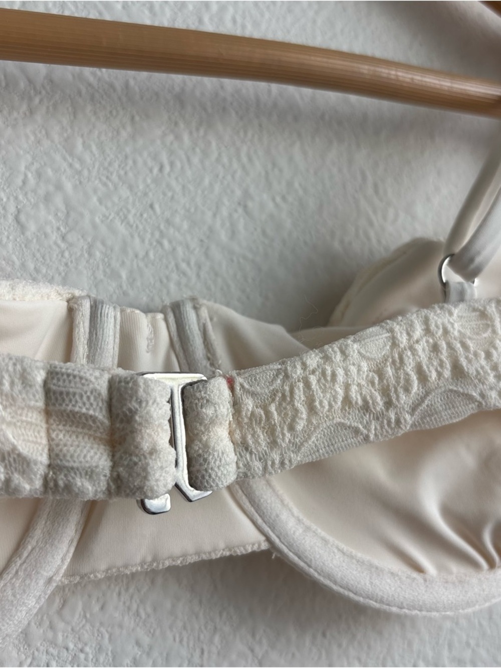 NWT Dippin' Daisy's Feyre Underwire Cream Textured Tiny Bow Cheeky Bikini Set S - Picture 8 of 13